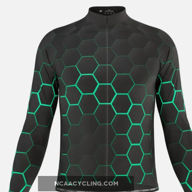 Men's Radioactive Long Sleeve Cycling Jersey Brand New