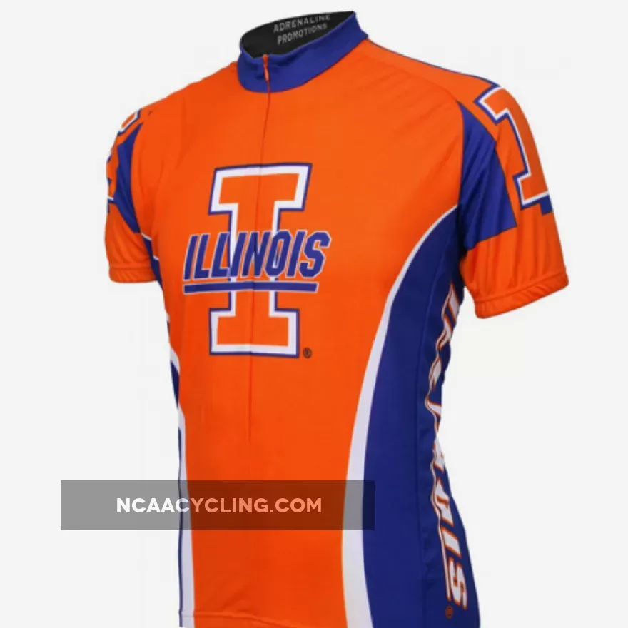 NCAA UIUC U of I, Illinois Fighting Illini Cycling Jerseys