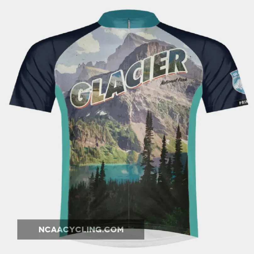 Primal Wear 2021 Glacier National Park Full Zip Sport Cycling Jersey, Cycling Glacier National Park