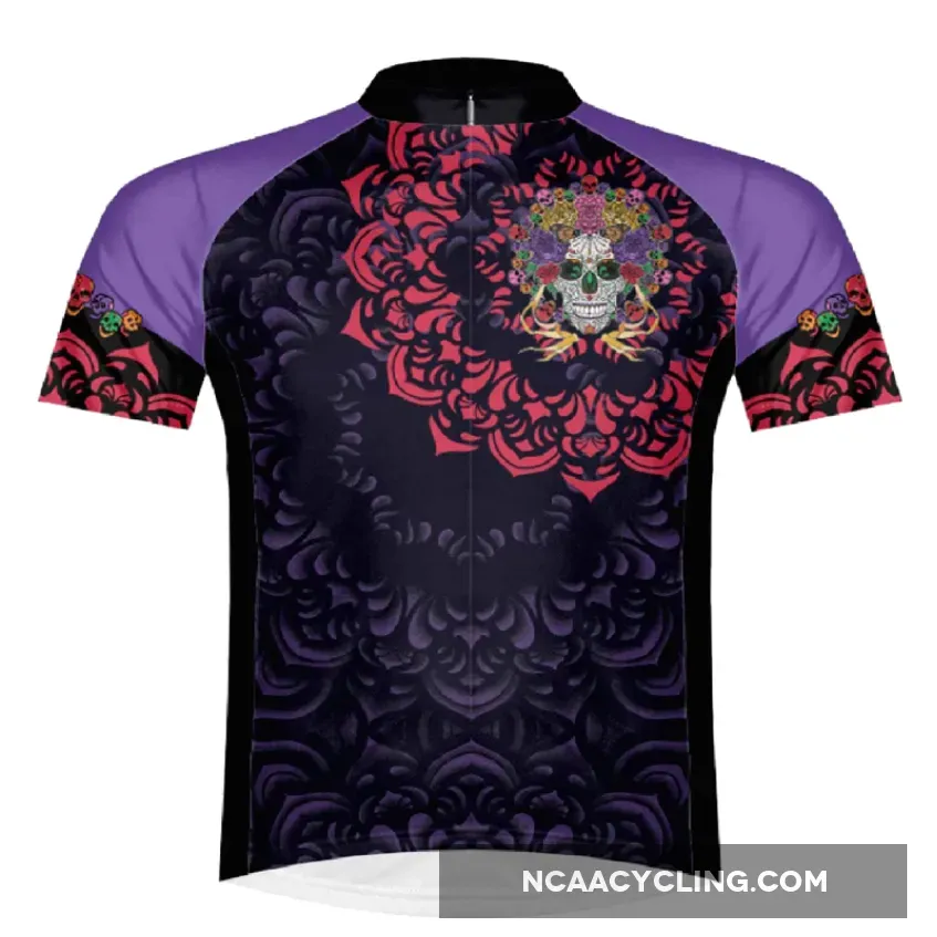 Primal Wear Calavera Men's Sport Cut Full Zip Short Sleeve Cycling Jersey SKLPJ20M-M