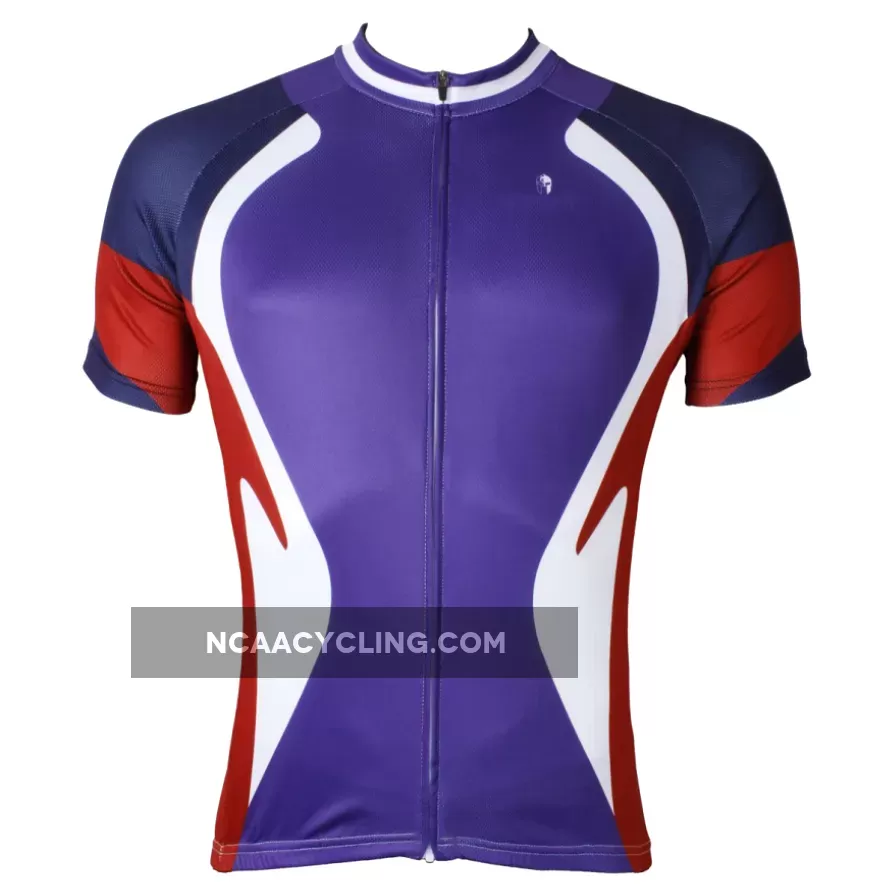 Ilpaladino Funnel Purple Cycling Short-sleeve Jersey Exercise Bicycling Pro Cycle Clothing Racing Apparel Outdoor Sports Leisure Biking Shirts Team NO.523