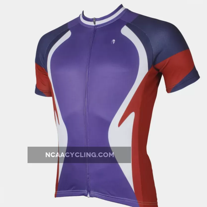 Ilpaladino Funnel Purple Cycling Short-sleeve Jersey Exercise Bicycling Pro Cycle Clothing Racing Apparel Outdoor Sports Leisure Biking Shirts Team NO.523