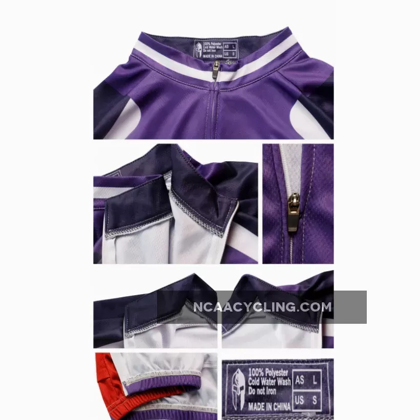 Ilpaladino Funnel Purple Cycling Short-sleeve Jersey Exercise Bicycling Pro Cycle Clothing Racing Apparel Outdoor Sports Leisure Biking Shirts Team NO.523