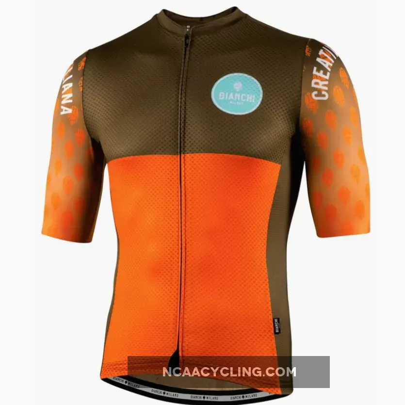 Bianchi Milano Tirano Orange Mocha Jersey,