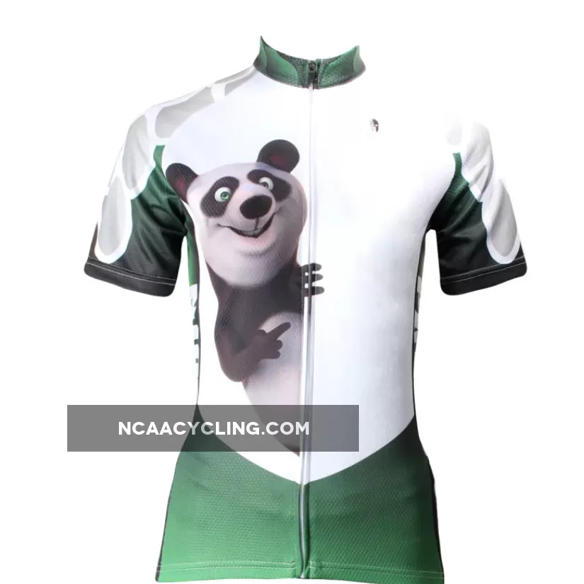 ILPALADINO Animal Panda Cycling Jersey for Girls Bike Bicycling Summer Pro Cycle Clothing Racing Apparel Outdoor Sports Leisure Biking Shirts Breathable and Comfortable NO.159