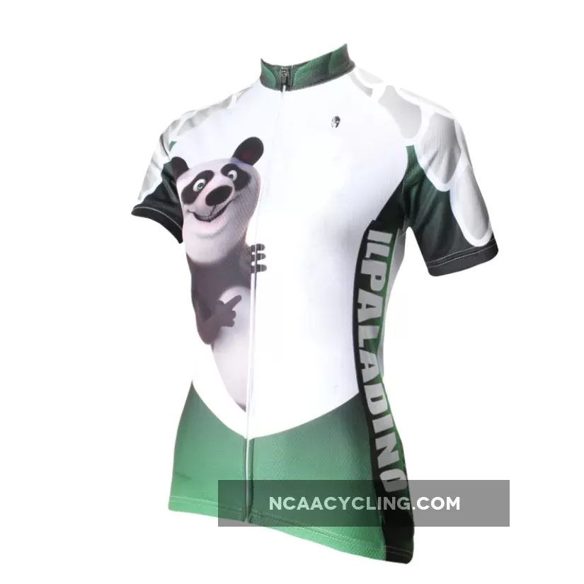 ILPALADINO Animal Panda Cycling Jersey for Girls Bike Bicycling Summer Pro Cycle Clothing Racing Apparel Outdoor Sports Leisure Biking Shirts Breathable and Comfortable NO.159