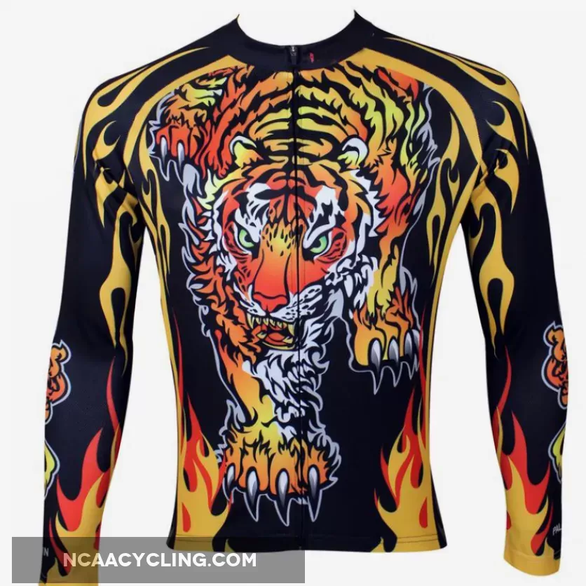 ILPALADINO Men's Long Sleeves Cycling Jersey Spring Autumn Exercise Bicycling Pro Cycle Clothing Racing Apparel Outdoor Sports Leisure Biking Shirts NO.109