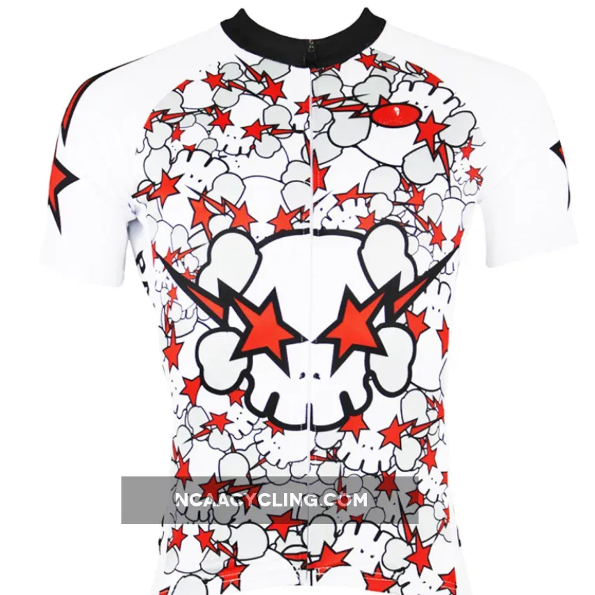 ILPALADINO Angry Skull Men's Cycling Jersey Biking Shirt Bike Sportswear Apparel Summer Apparel Outdoor Sports Gear Leisure Biking T-shirt 164