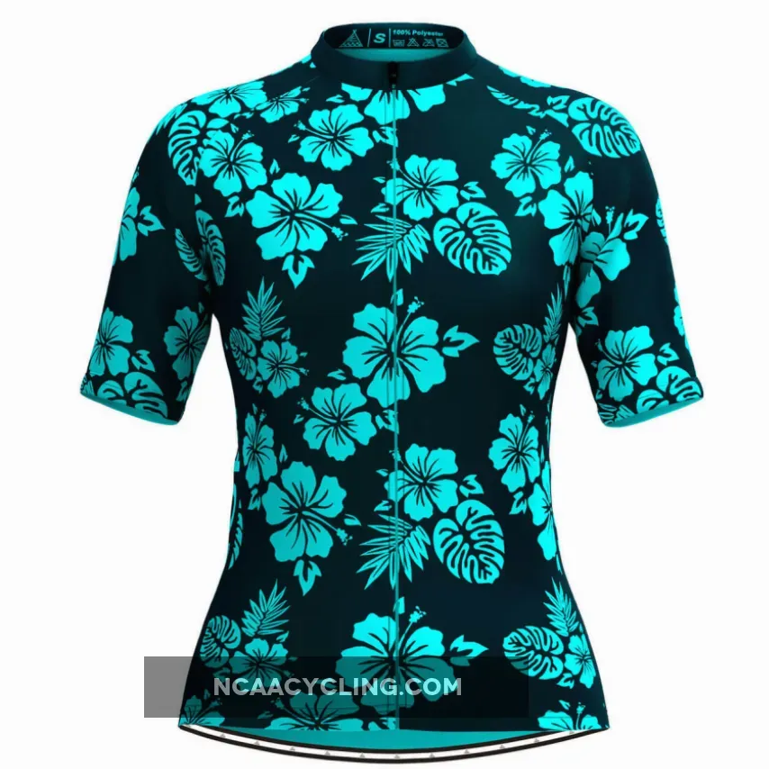 Women's Hawaiian Cycling Jersey - Blue Brand New
