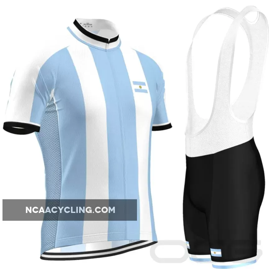 Men's Argentina Flag National Pro-Band Cycling Kit Outlet
