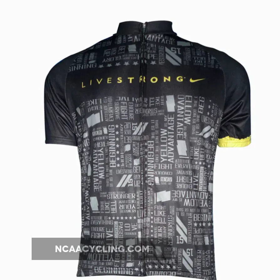2012 LIVESTRONG Cycling Short Sleeve Jersey Black Edition