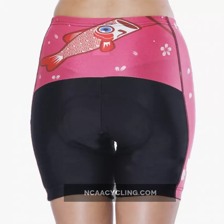 Flying Fish Carps Red Pink Women's Cycling Short-sleeve Bike Jersey/Kit T-shirt Summer Spring Road Bike Wear Mountain Bike MTB Clothes Sports Apparel Top / Suit NO. 806
