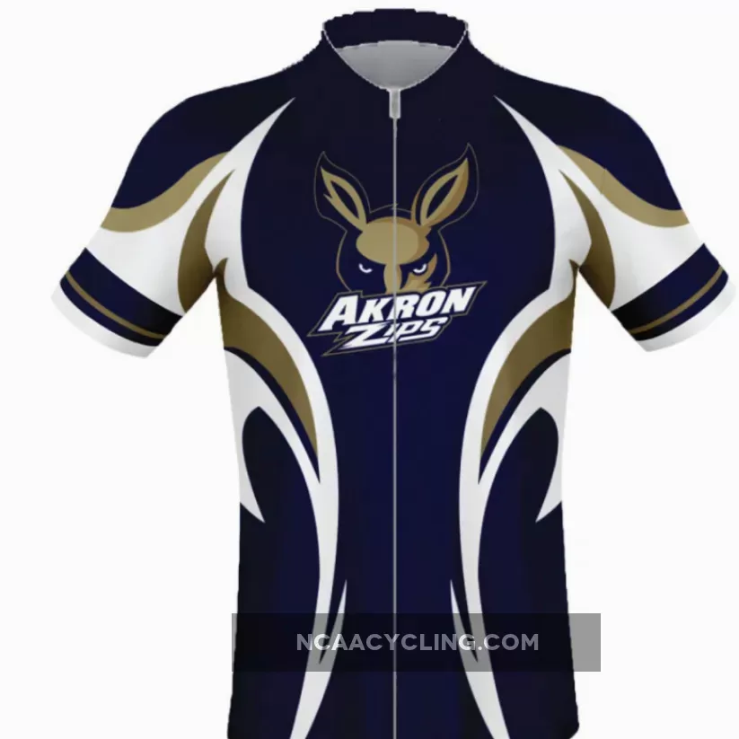 NCAA University of Akron Zips Short Sleeve Cycling Jerseys
