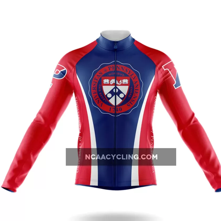 University of Pennsylvania Long Sleeve Cycling Jersey Only