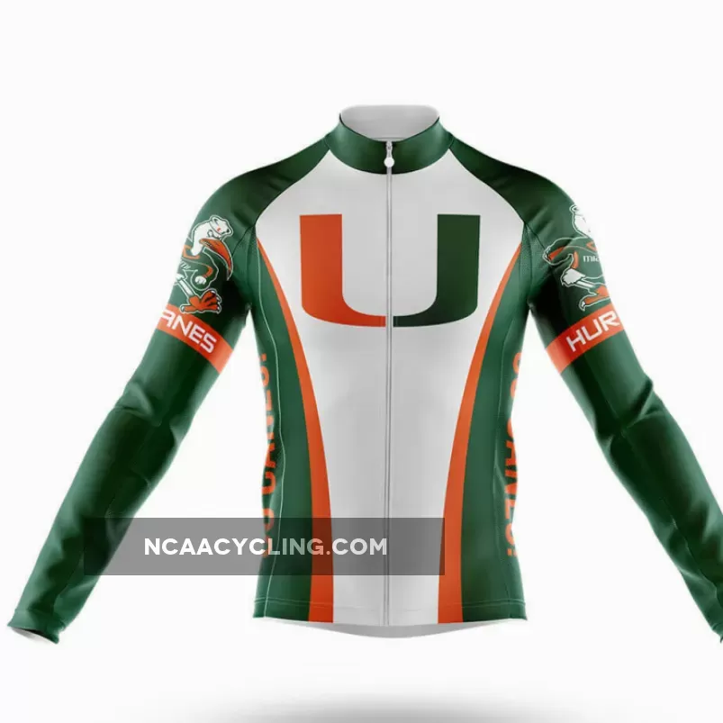 Hurricanes Long Sleeve Cycling Jersey Only | mens cycling jerseys miami