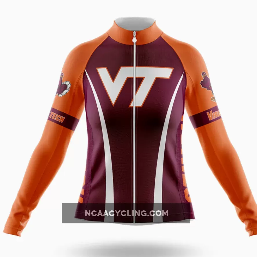 Virginia Tech - Women's Long Sleeve Cycling Jersey Only