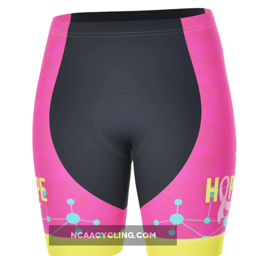 Women's Breast Cancer Faith Hope Love Gel Padded Cycling Shorts #Women's Padded Cycling Shorts