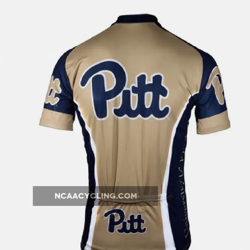 Adrenaline Promo University of Pittsburgh Pitt College 3/4 zip Men's Cycling Jersey, Pitt Cycling Jersey PITT-MED
