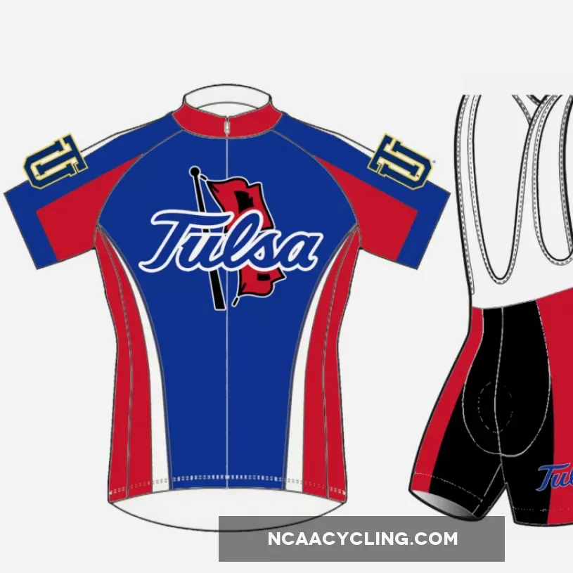 TU The University of Tulsa hurricane cycling jersey shorts