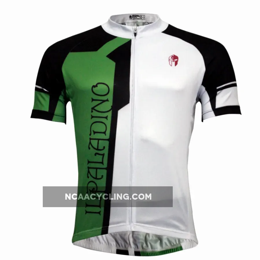 Green & White Men's MTB Cycling Biking Jersey Bicycling Shirt NO.766