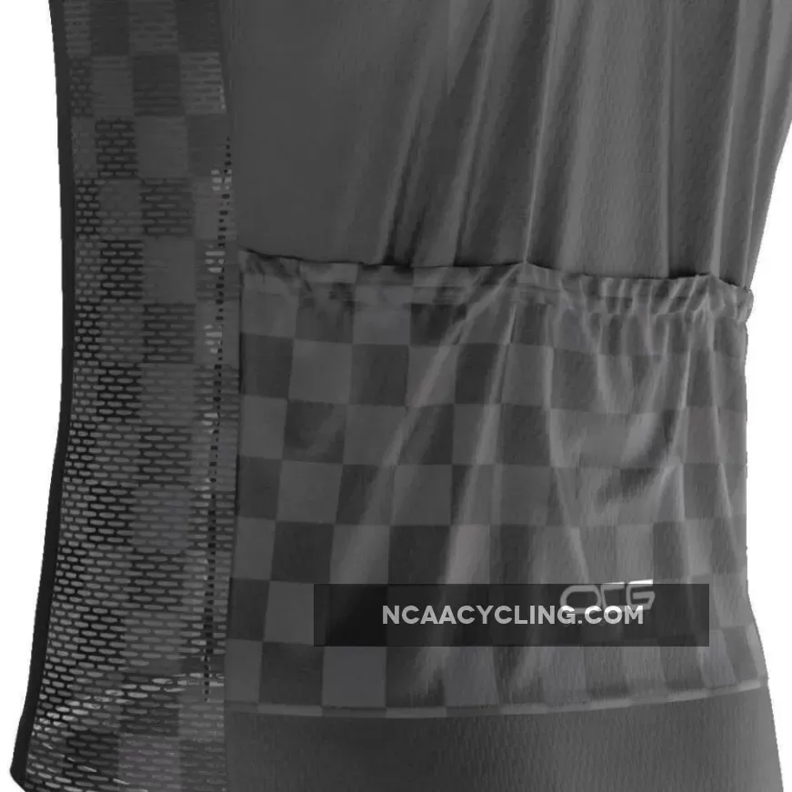 Men's Black Lightning Checkered Pro Band Cycling Kit