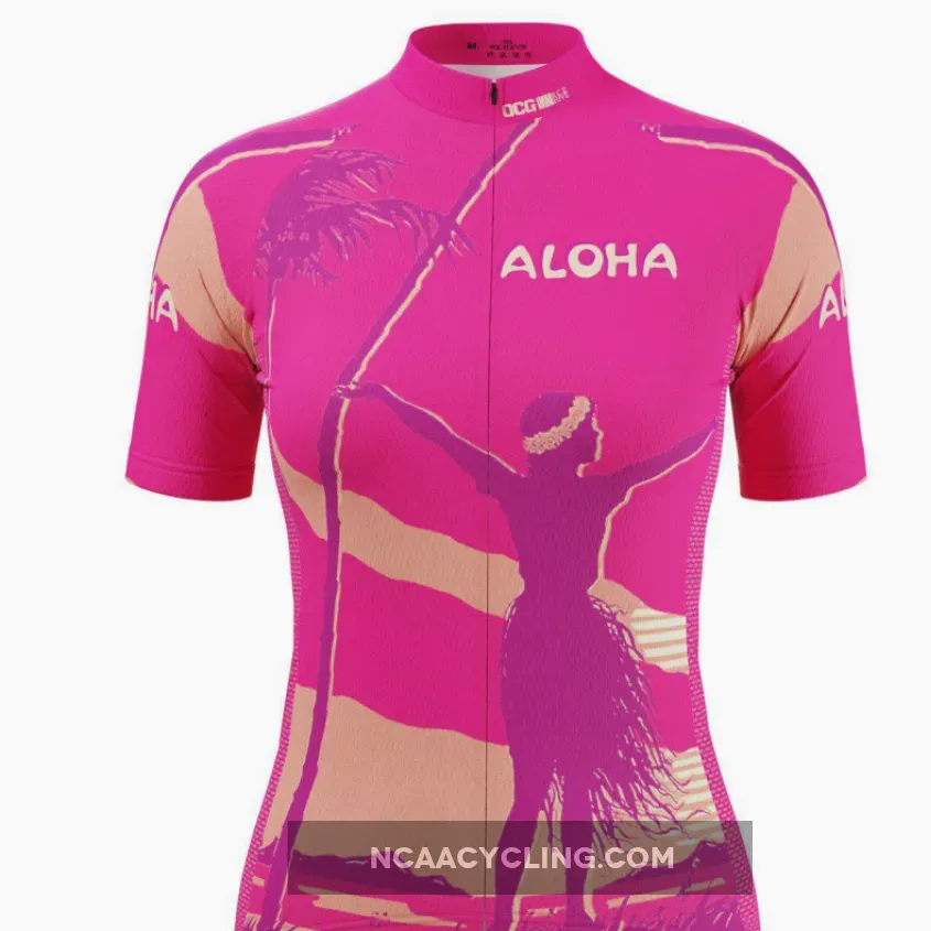 Women's Hula Aloha Short Sleeve Cycling Jersey New Releases