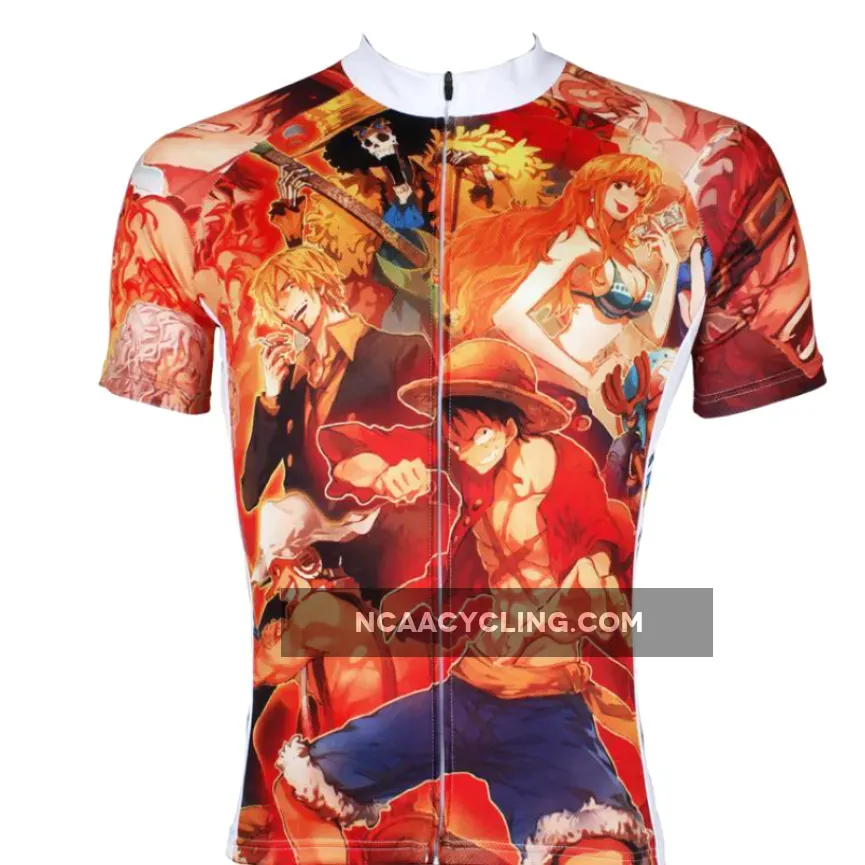ONE PIECE Members Luffy Man's Summer Cycling Jersey Spring Autumn Shirts