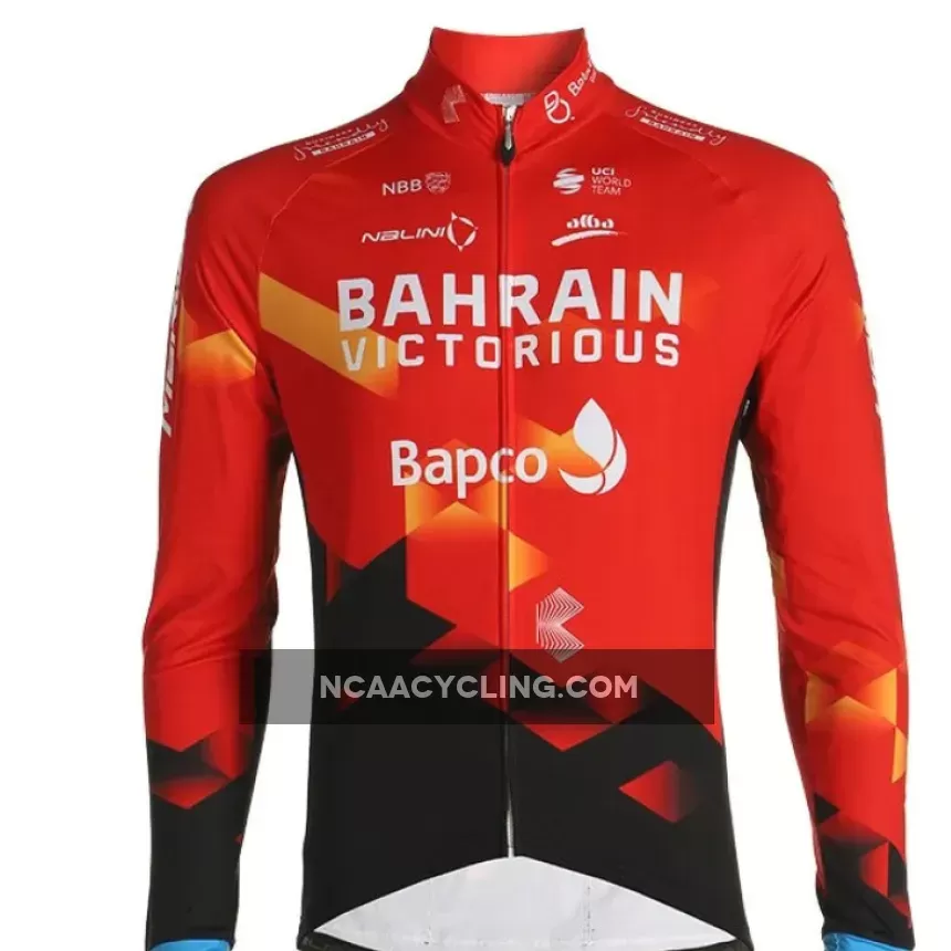 2021 Bahrain Victorious Long Sleeve Jersey, BAH21L1