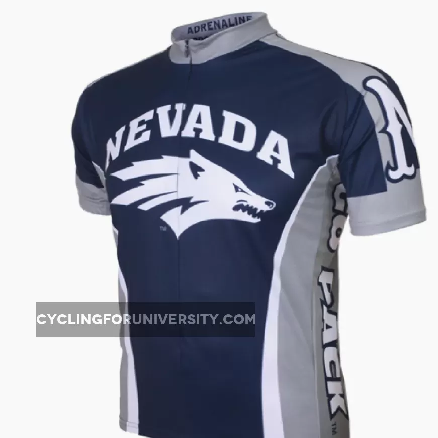 Adrenaline Promo University Nevada at Reno College 3/4 zip Men's Cycling Jersey RENO-MED