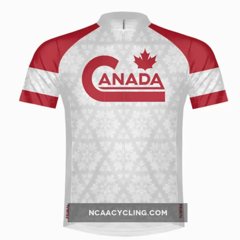 Primal Wear Great White North Canada Full Zip Short Sleeve Cycling Jersey, Cycling Jersey Canada CANA20M-2