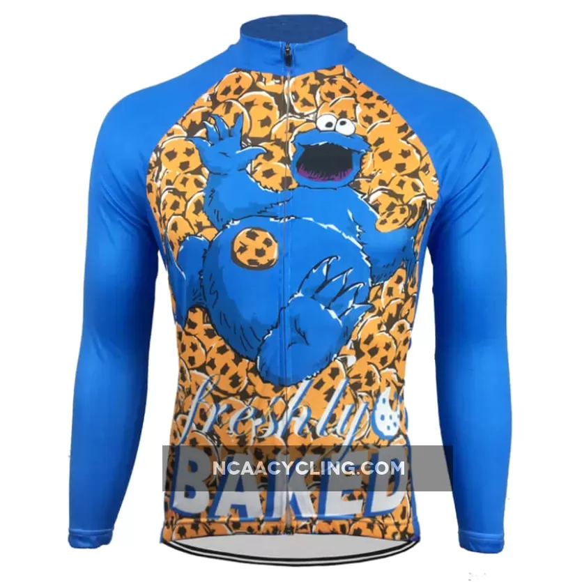 Cookie Monster Freshly Baked Long Sleeve Men's Cycling Jersey