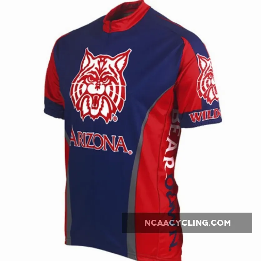 U of A, UA University of Arizona Wildcats Blue Cycling Jersey