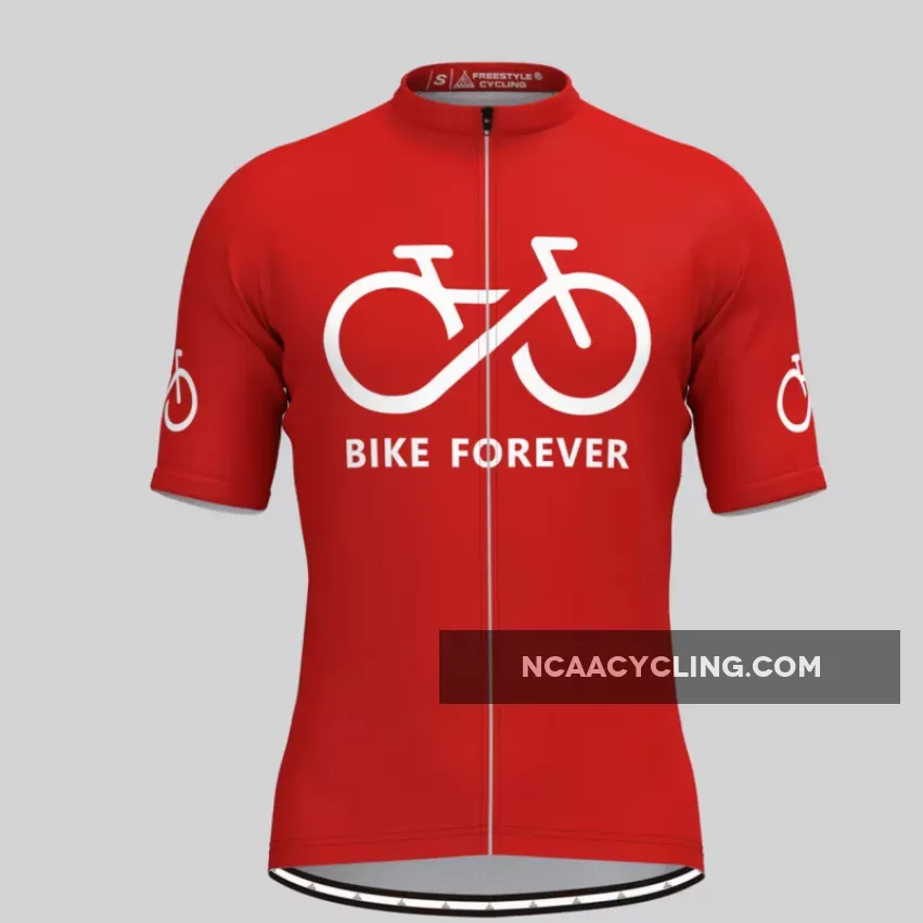 Bike Forever Men's Cycling Jersey-Red Online