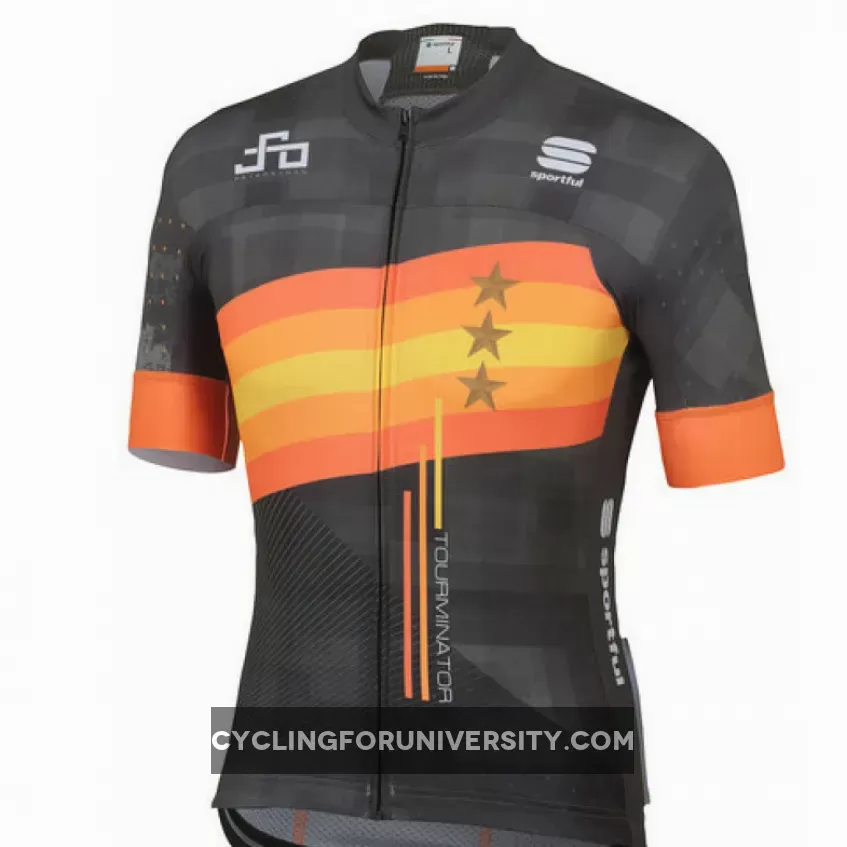 Sagan Stars Bodyfit Team Jersey Green Orange 382, SAG19J77