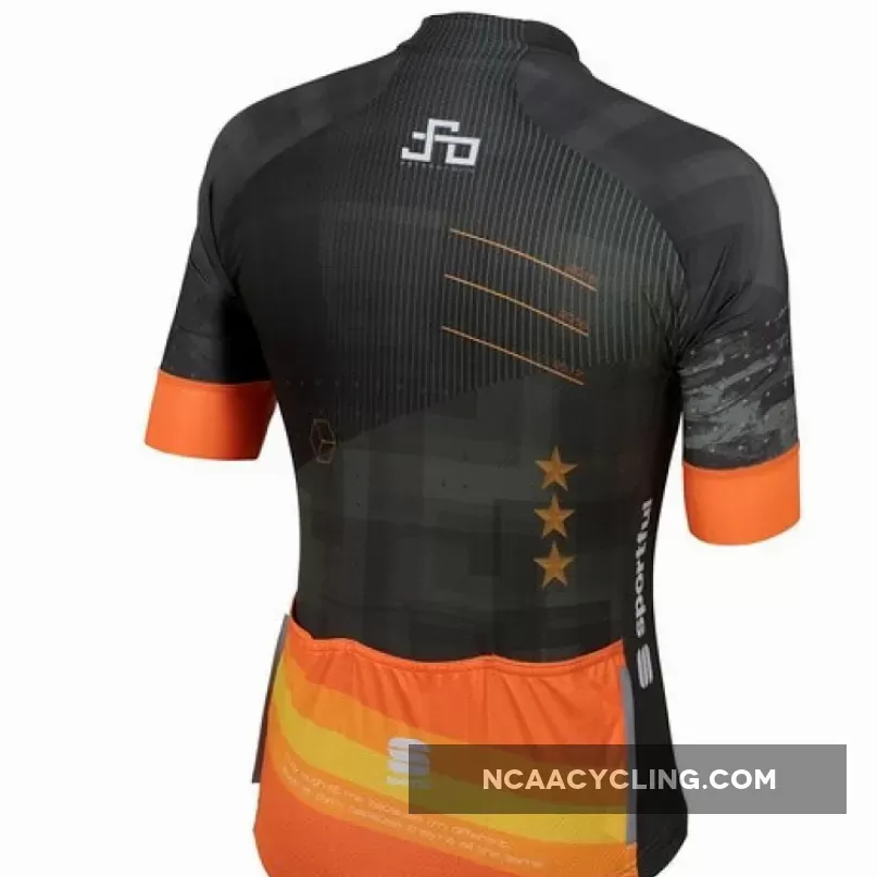 Sagan Stars Bodyfit Team Jersey Green Orange 382, SAG19J77