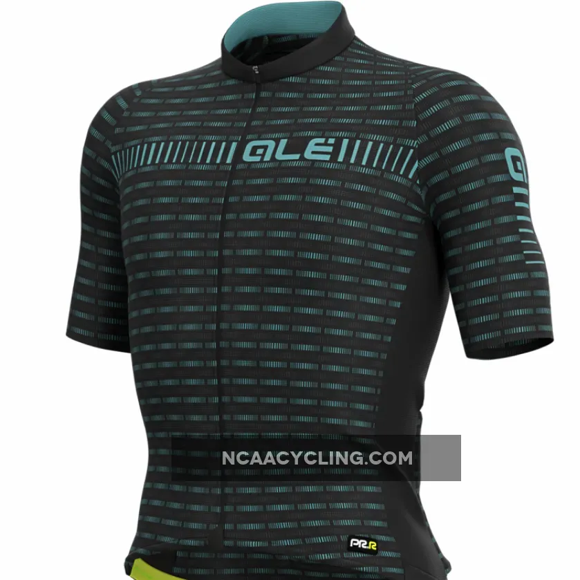 ALE' Green Road PRR Black Light Blue Jersey,