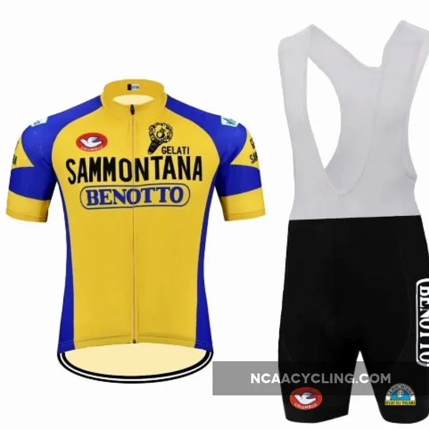 Sammontana Benotto retro cycling set short sleeve 1982