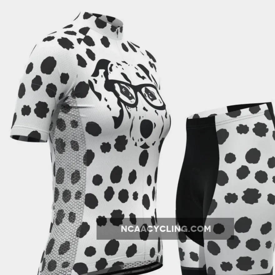 Women's Dalmatian Dog Short Sleeve Cycling Kit To Buy