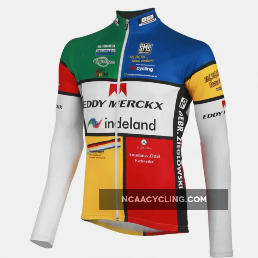 2012 Eddy Merckx-Indeland Winter Fleece Long Sleeve Cycling Jersey Jackets