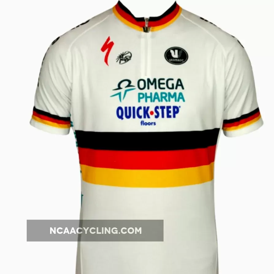 OMEGA PHARMA-QUICKSTEP German Champion 2011/12 Vermarc professional cycling team - Cycling Jersey Short Sleeve