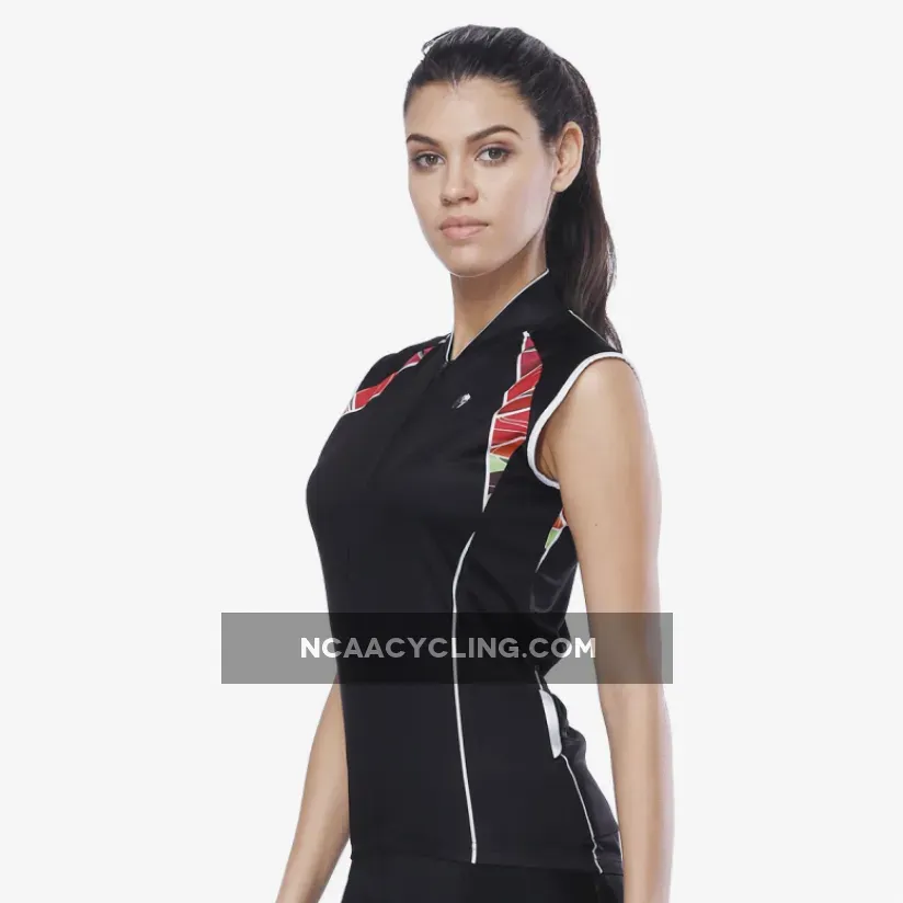 Black Cool Women's Cycling Sleeveless Bike Jersey T-shirt Summer Spring Road Bike Wear Mountain Bike MTB Clothes Sports Apparel Top NO. 790