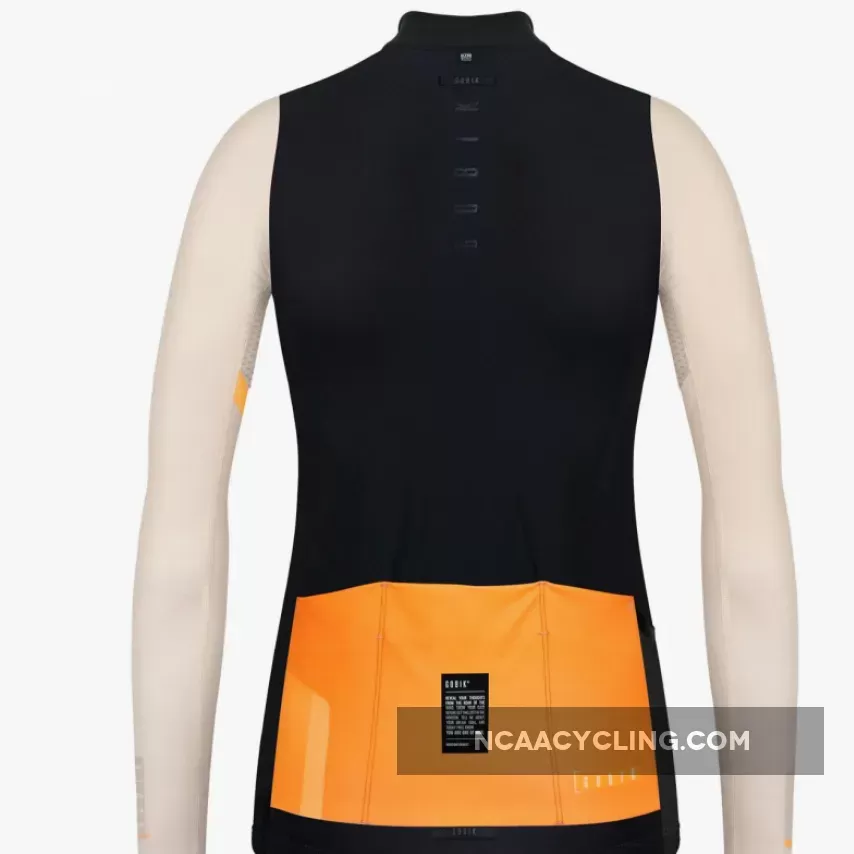 Gobik Pacer Blend Blazing Bone long sleeves woman jersey - Black