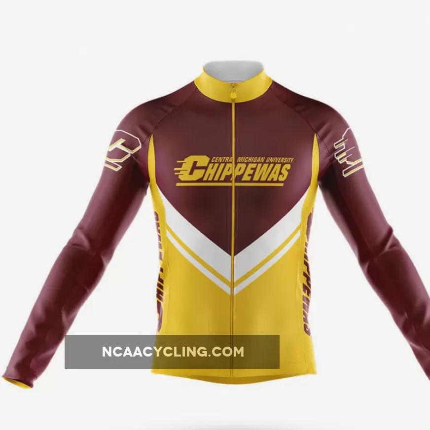 Central Michigan University V3 - Men's Cycling Kit - Long Sleeve Jersey