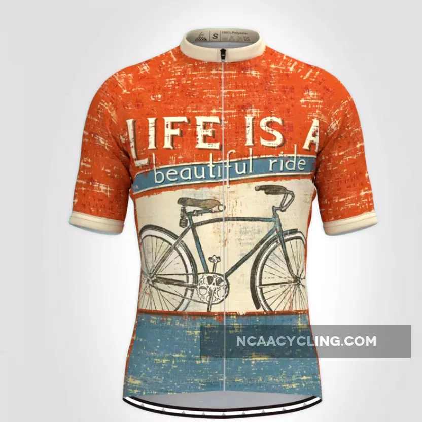 Life Is A Beautiful Ride Men's Cycling Jersey Outlet