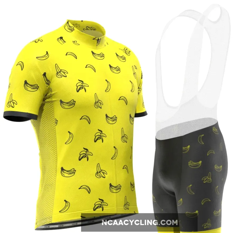 Men's Must Be Bananas Short Sleeve Cycling Kit, Bananas Mens