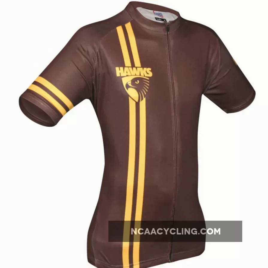 AFL Hawthorn Hawks Mountain and road bike Short Sleeve Cycling Jerseys
