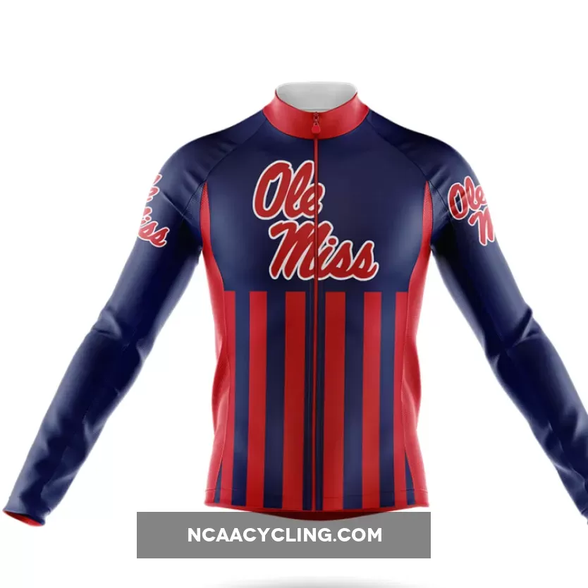 University of Mississippi USA Long Sleeve Cycling Jersey Only