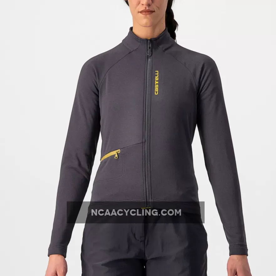 Castelli Unlimited Trail woman long sleeves jersey - Grey