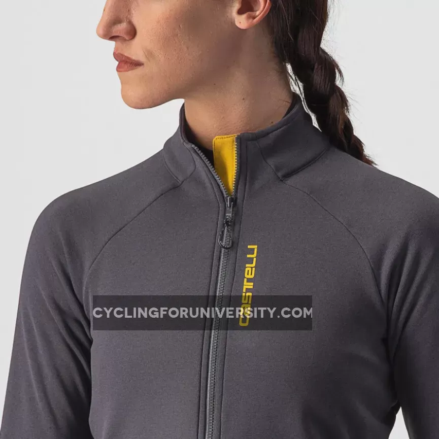 Castelli Unlimited Trail woman long sleeves jersey - Grey