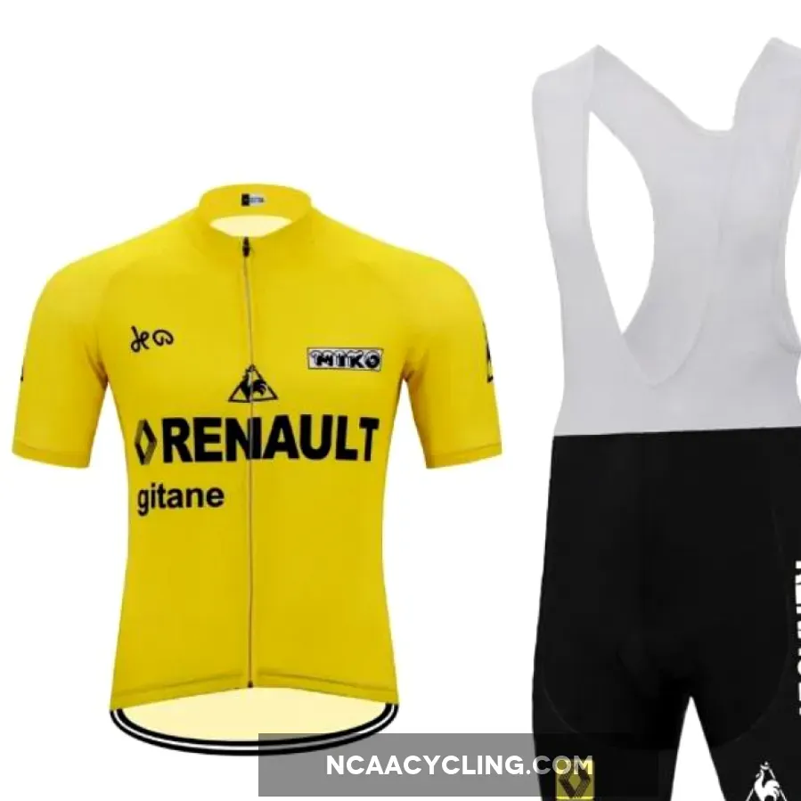 Renault Gitane 78 vintage Yellow cycling set short sleeve